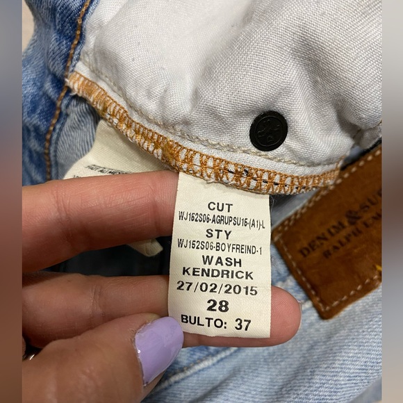 Ralph Lauren Denim and Supply, Distressed Boyfriend Jeans Size 28 - Picture 6 of 8